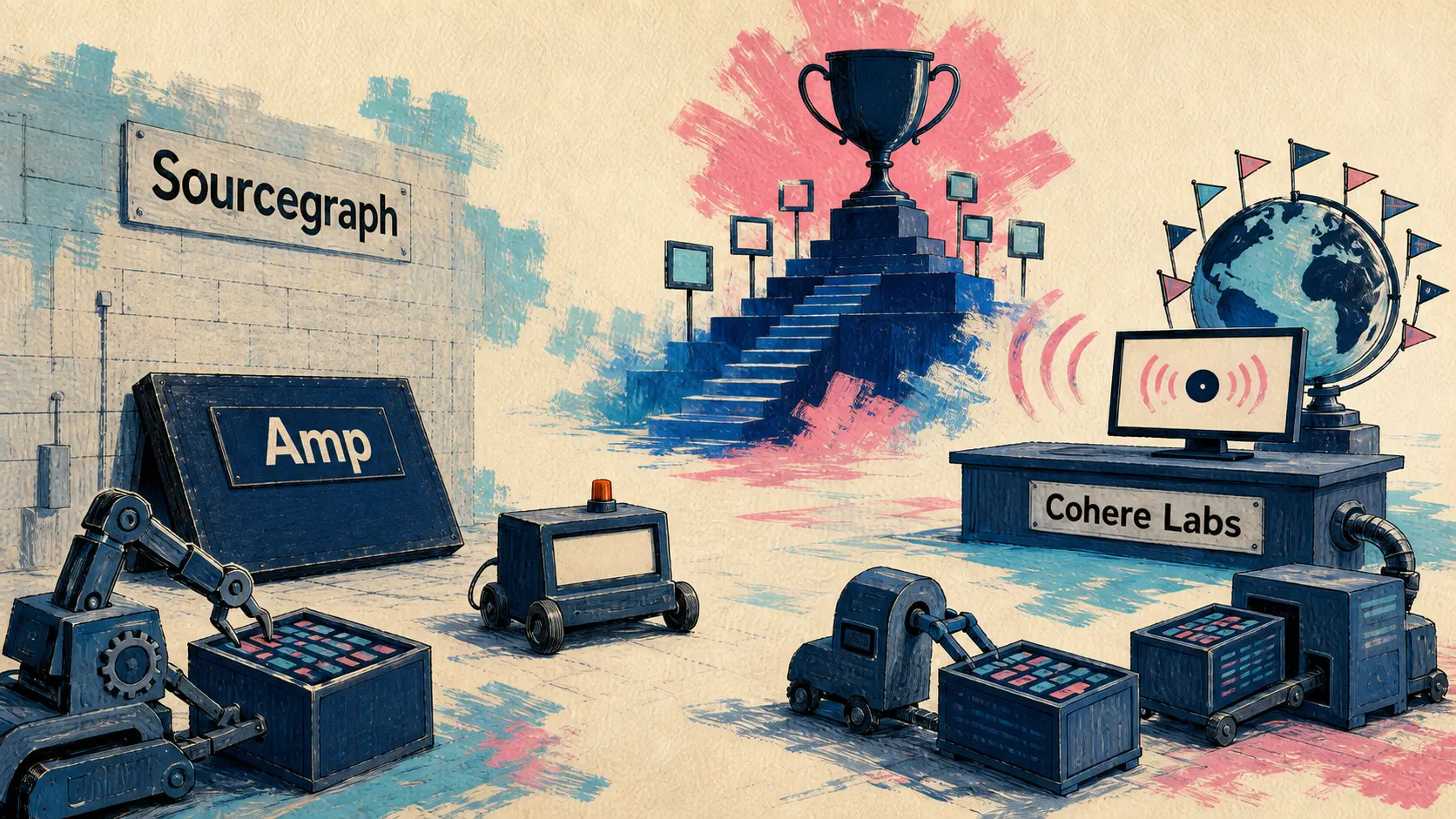 AI의 조용한 주말: Amp가 순위표를 철수하고, Cohere Labs는 Twitch에서 1위
