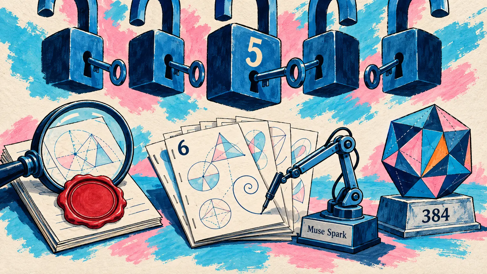 Meta publishes six mathematics papers written with Muse Spark, Perplexity launches its Decisions API, Anthropic opens the Claude Frontier Academy