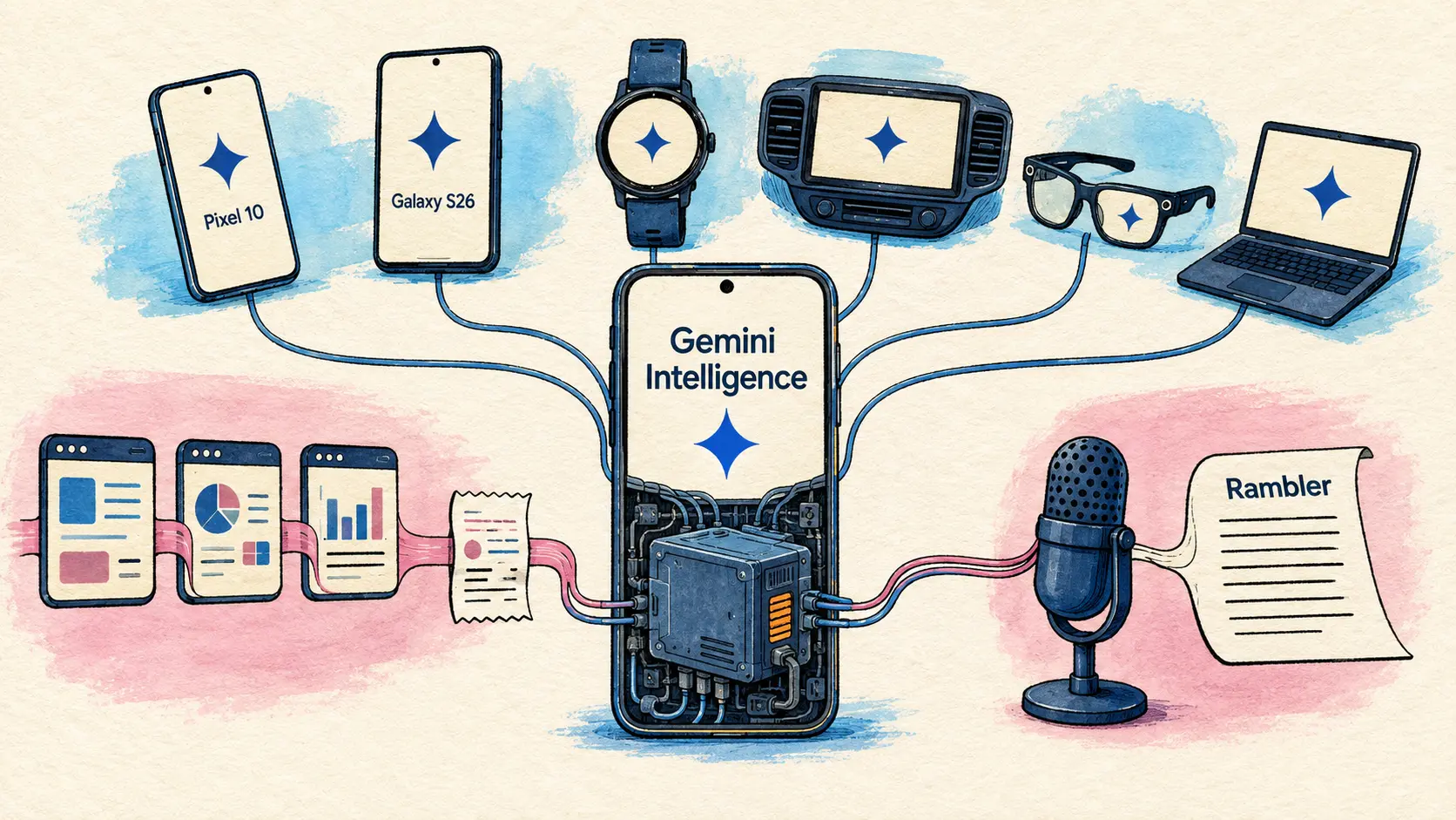 Android와 Googlebook의 Gemini Intelligence, Google I/O 전 공개, OpenAI Daybreak의 사이버 방어, GitHub의 Copilot 새 기능 5개