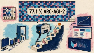 Gemini 3.1 Pro في المعاينة (ARC-AGI-2 77.1%)، OpenAI في الهند مع مجموعة تاتا، Claude in PowerPoint متاح لخطط Pro
