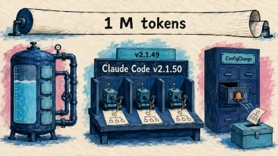 Claude Code v2.1.50 يجلب hooks worktree و6 إصلاحات لذاكرة، Copilot يتذكر قواعد المستودع