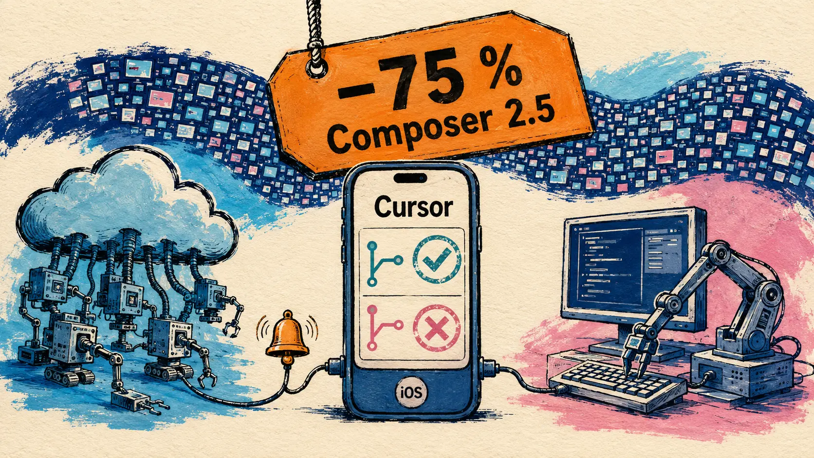Cursor en iOS, Devin Fusion a −35 % de coste, Meta decodifica el texto directamente desde el cerebro