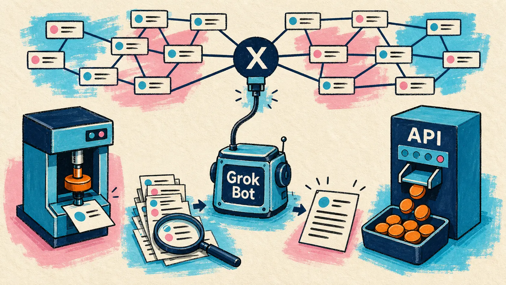 Grok Bot se conecta a X, GitHub anuncia cinco novedades para Issues, un modelo post-transformer entrenado en un MacBook lee 10 millones de tokens